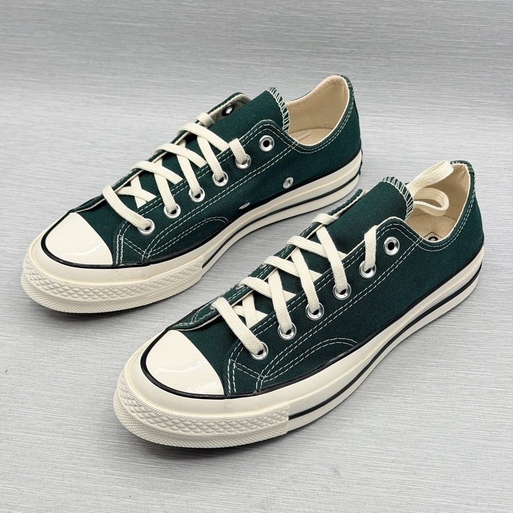 Converse Chuck 70 Women's 8.5 Sneakers Dark Green Egret Low Top A09470F